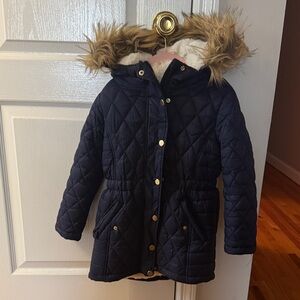 SO Black and White Quilted Coat